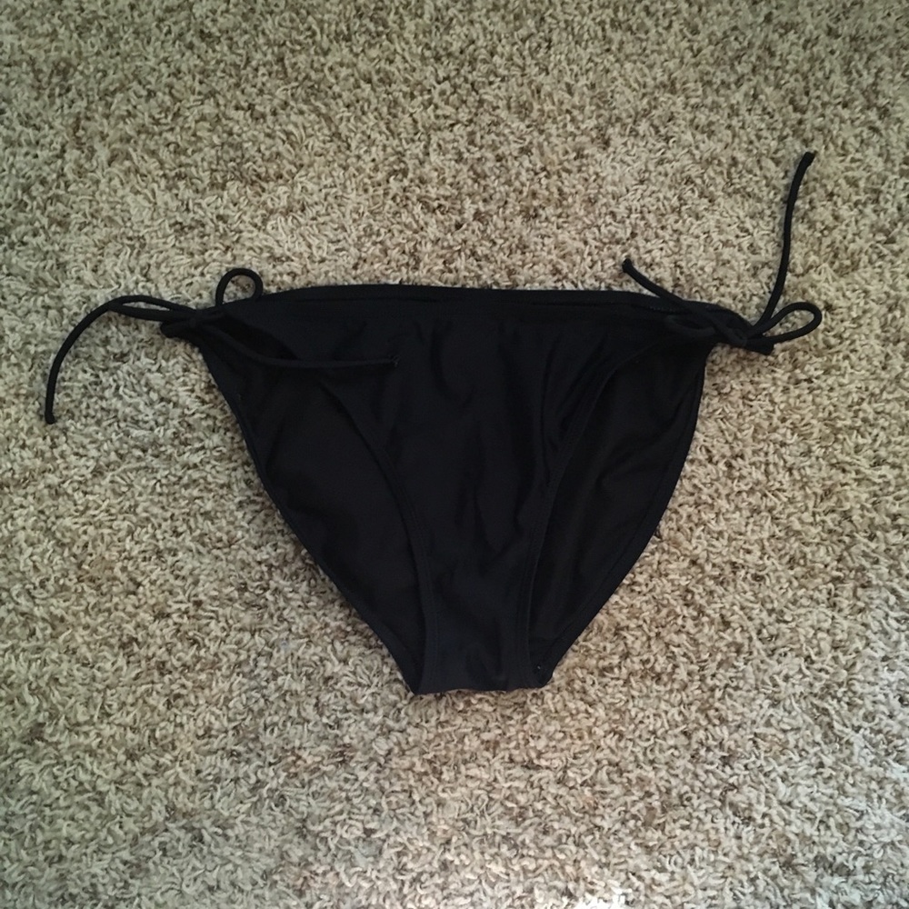 Op black string bikini bottoms